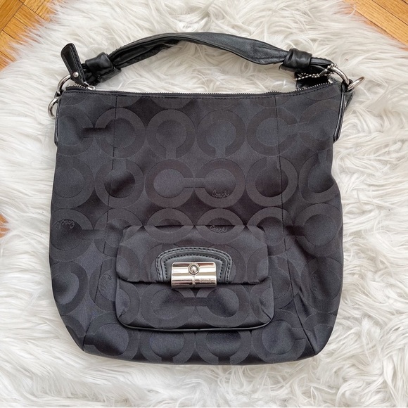 COACH monogram canvas shoulder bag - Picture 4 of 14